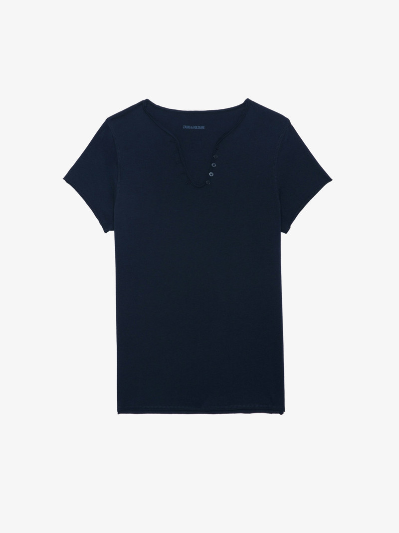 Henley Diamanté T-shirt 1