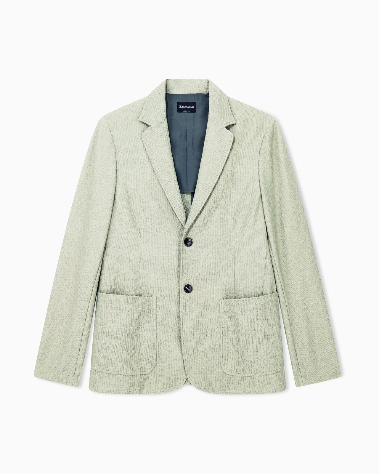 BLAZER REGULAR FIT IN TECHNICAL SEERSUCKER JERSEY - 1