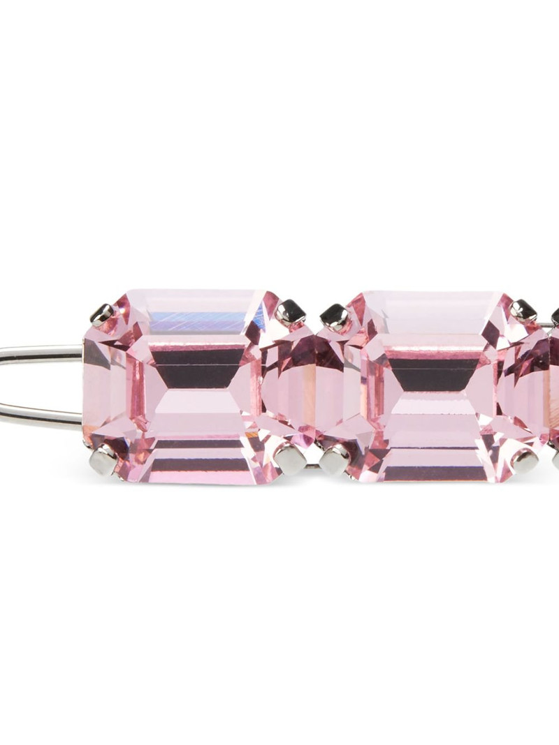 MAISON MICHEL emerald-cut crystal hair slide outlook