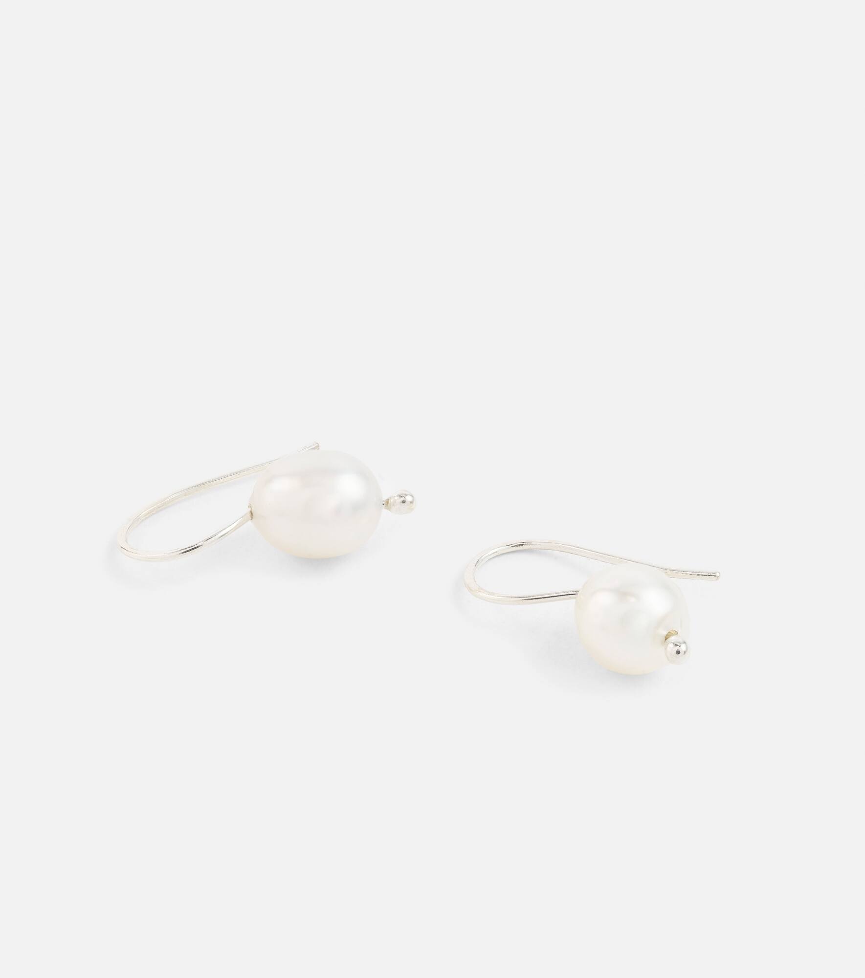 South Sea Mermaid sterling silver earrings with pearls - 4