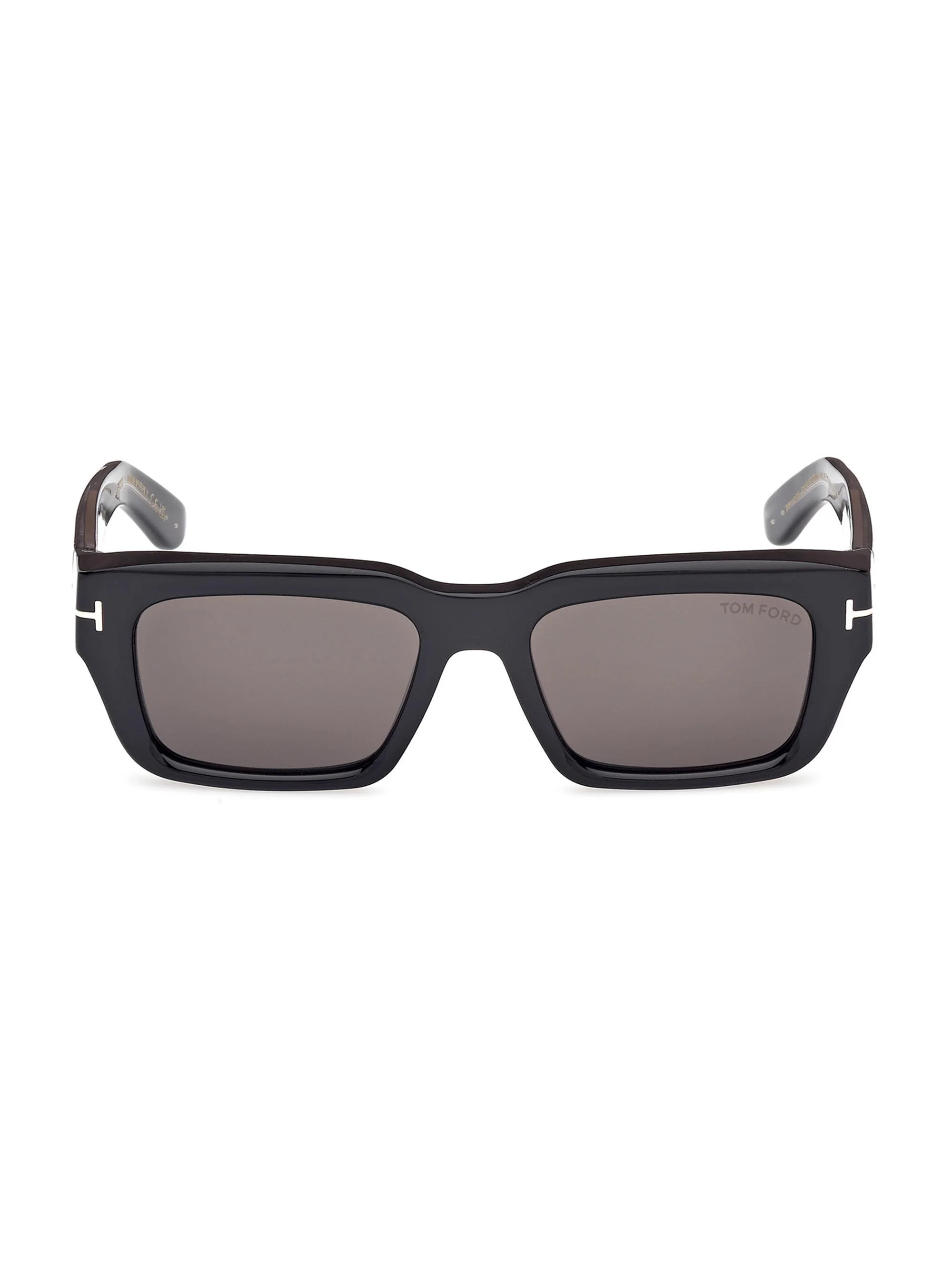 Men's Icon 54MM Rectangular Sunglasses - Shinyblack - 1