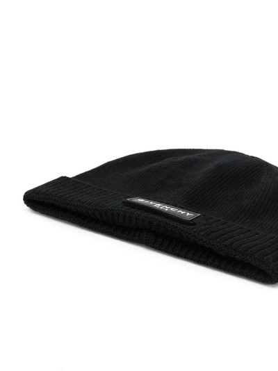 Givenchy logo-patch beanie outlook