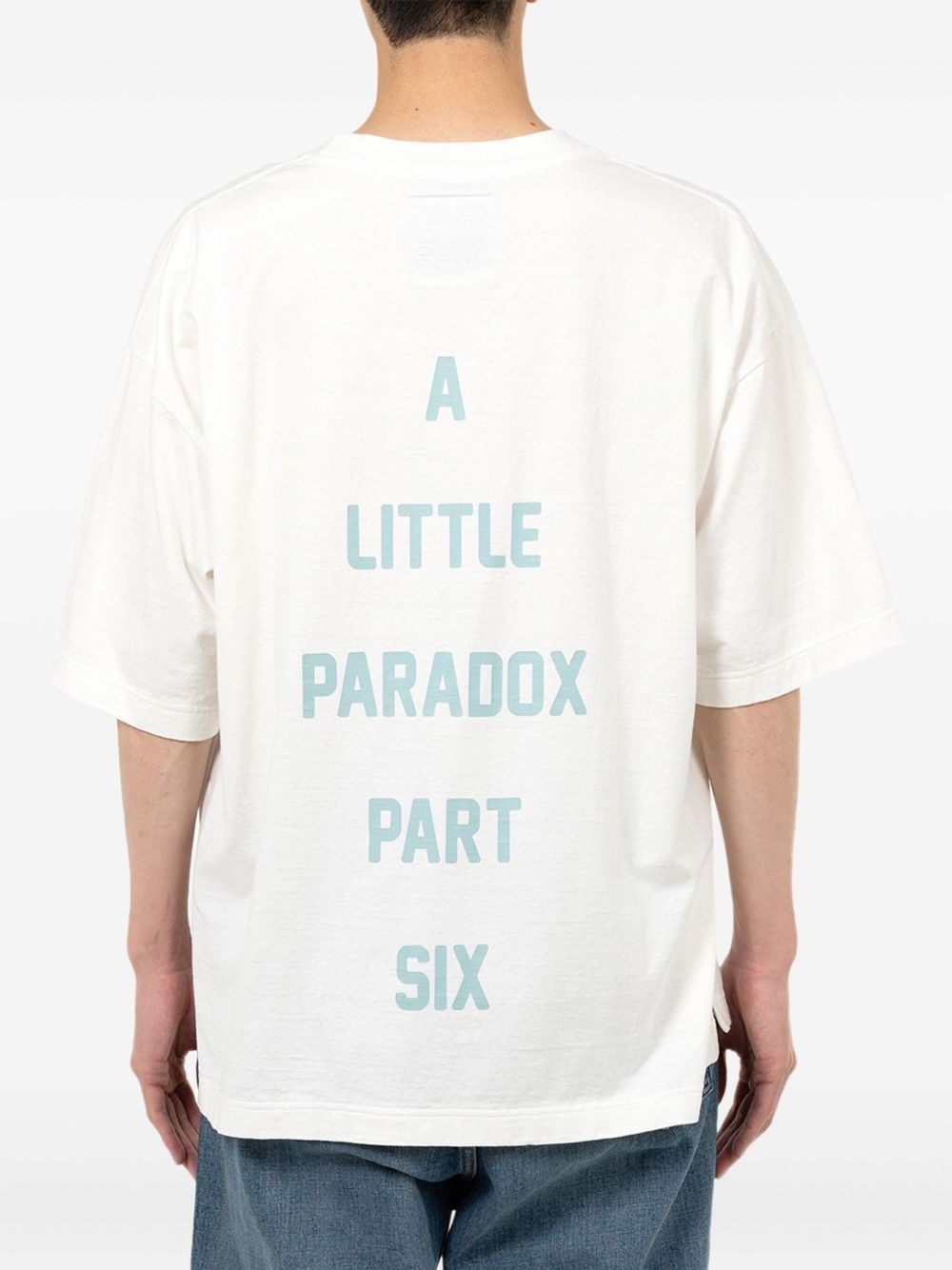 dog-print text-detail T-shirt - 3