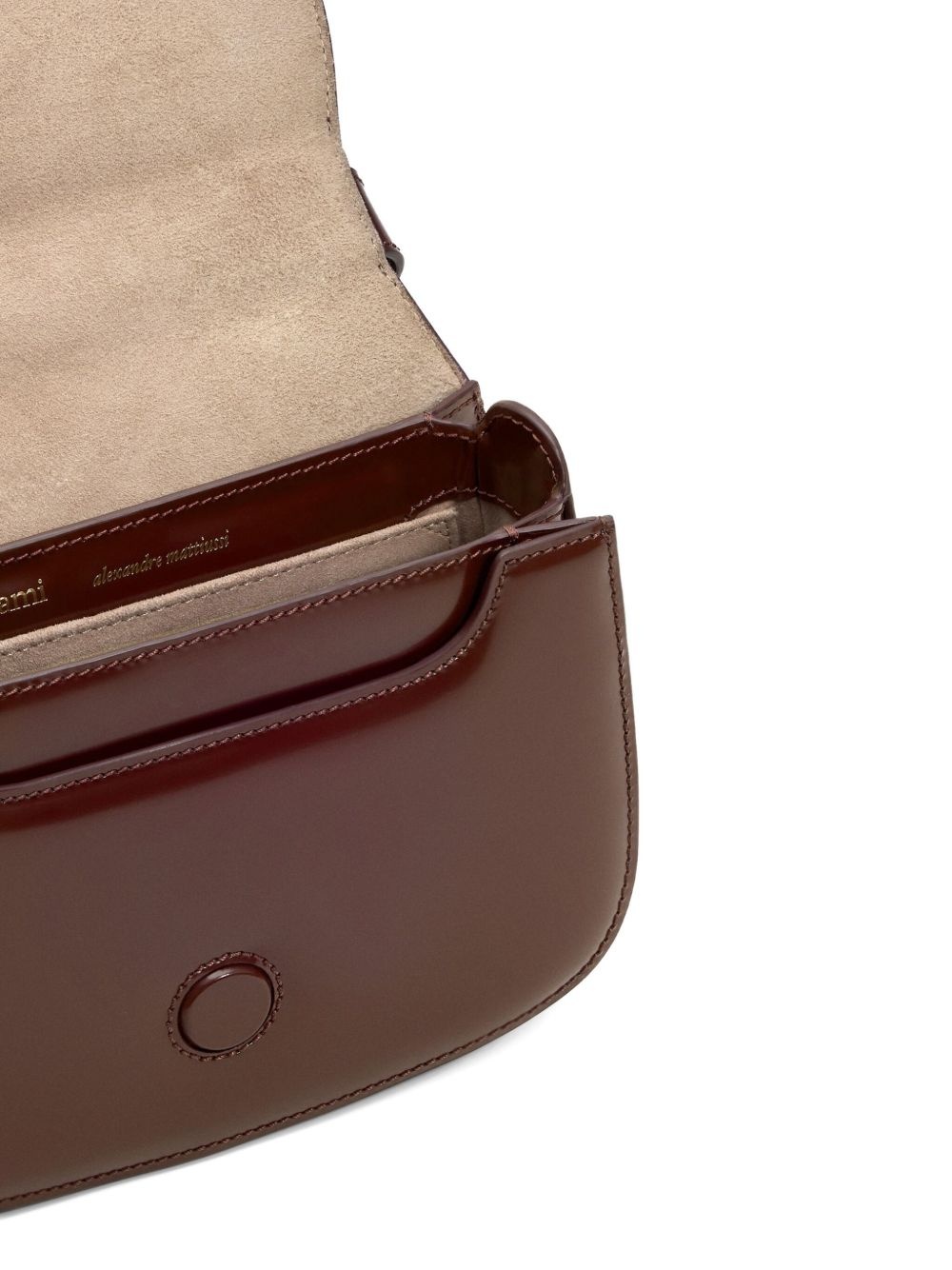 heart-logo leather shoulder bag - 5