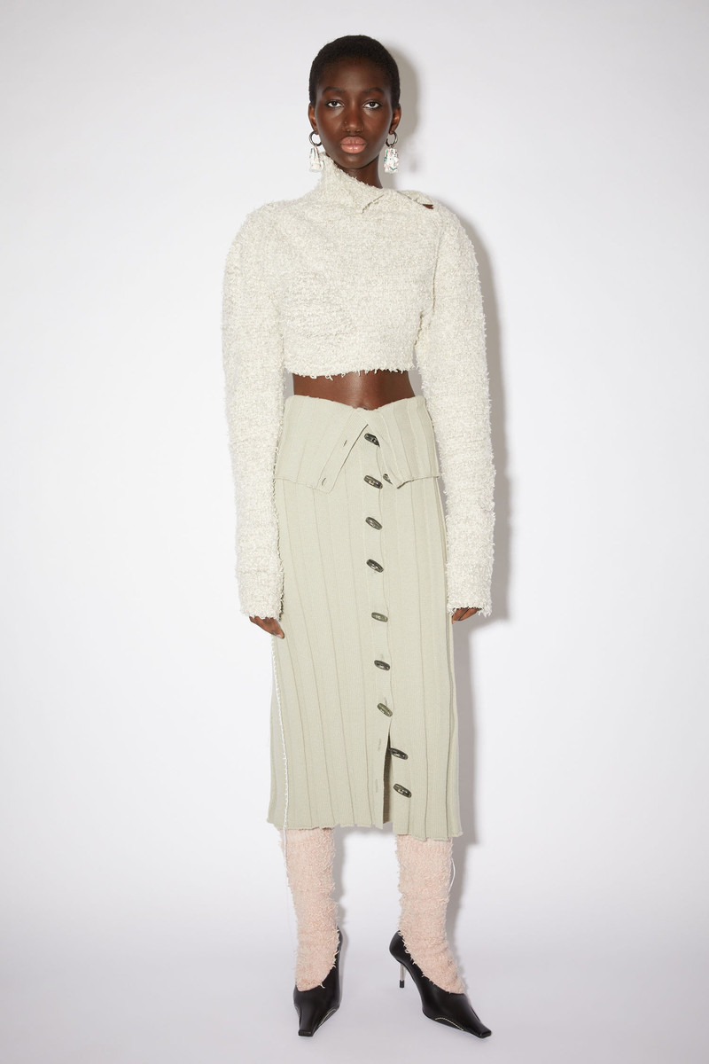 Acne Studios Wool pencil skirt - Pale grey outlook