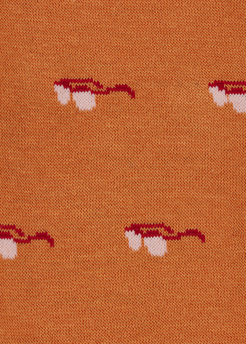 Orange 'Sunglasses' Socks 3