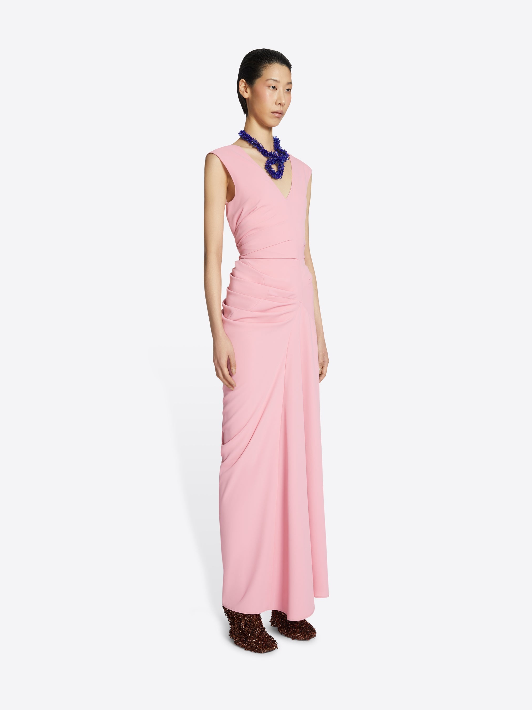 sale!【DRIES VAN NOTEN】フローラルラップドレス Dries Van Noten フローラル タイフロント ラップ ドレス