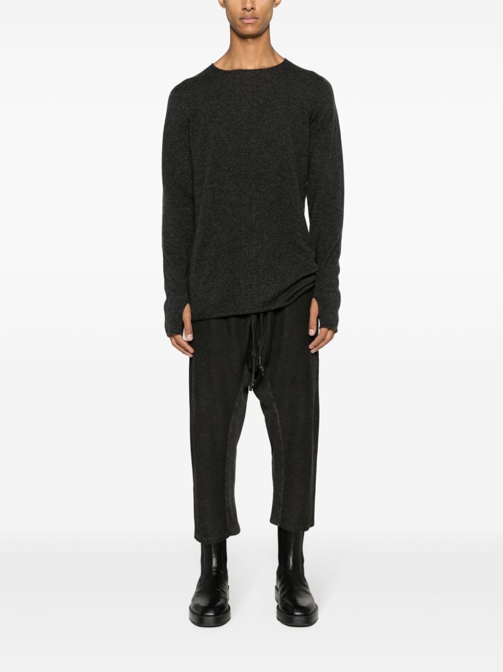 crew-neck cashmere jumper - 2