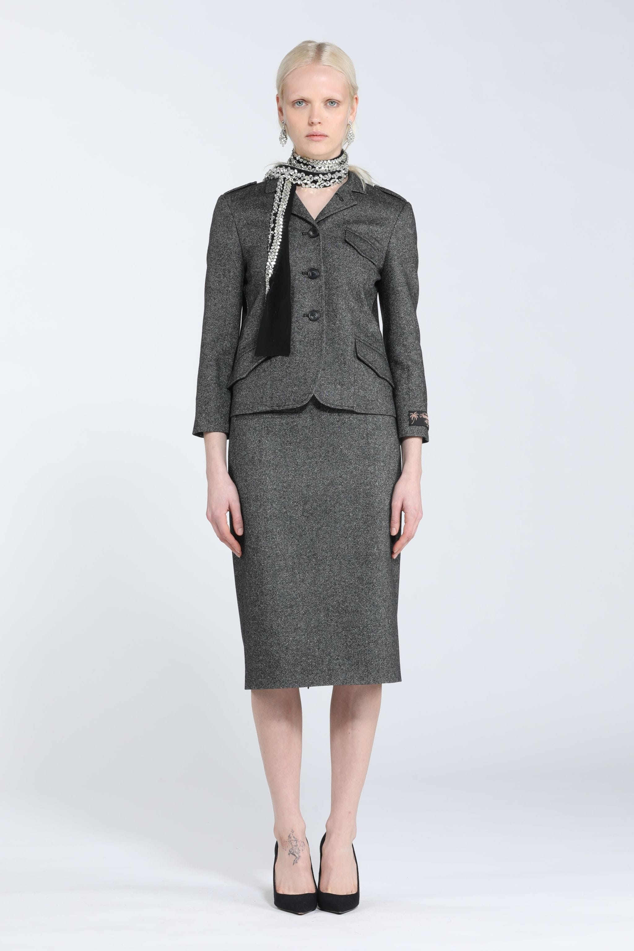 PENCIL MIDI SKIRT - 4