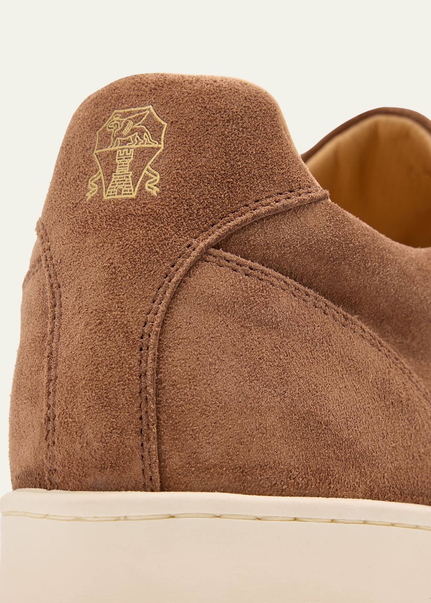 Men's Suede T-Toe Low-Top Sneakers - 5