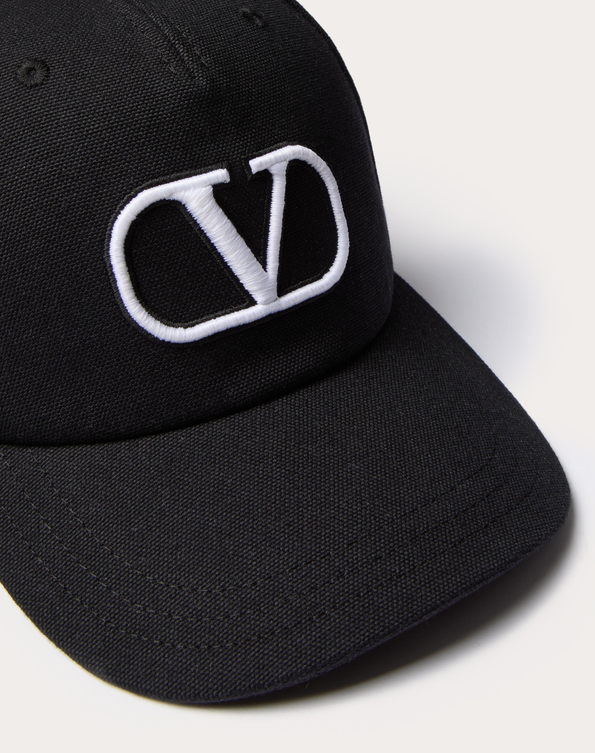 VLOGO SIGNATURE COTTON BASEBALL CAP WITH VLOGO EMBROIDERY - 2