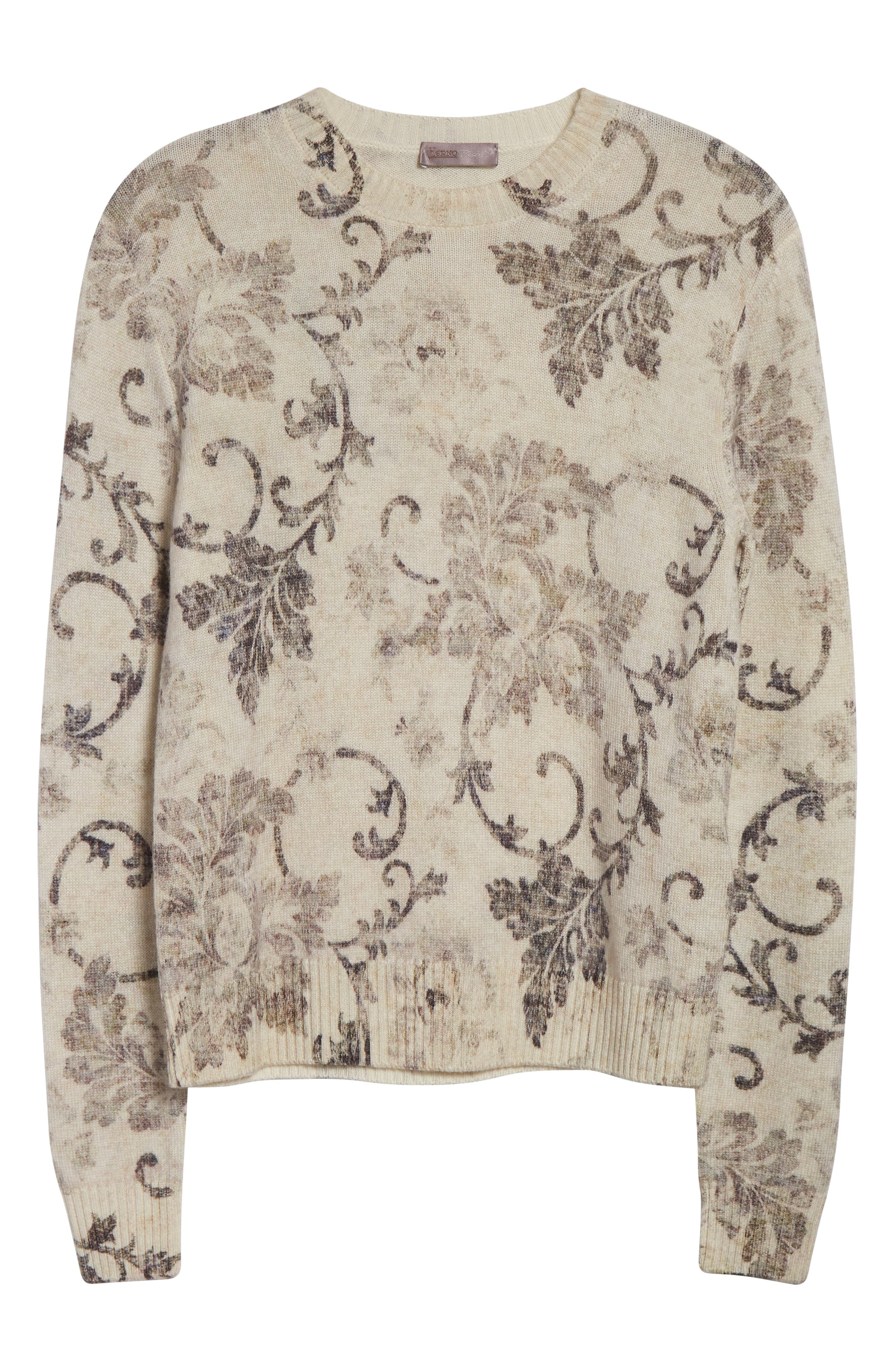 Herno Floral Print Wool Sweater in Rosa at Nordstrom - 6