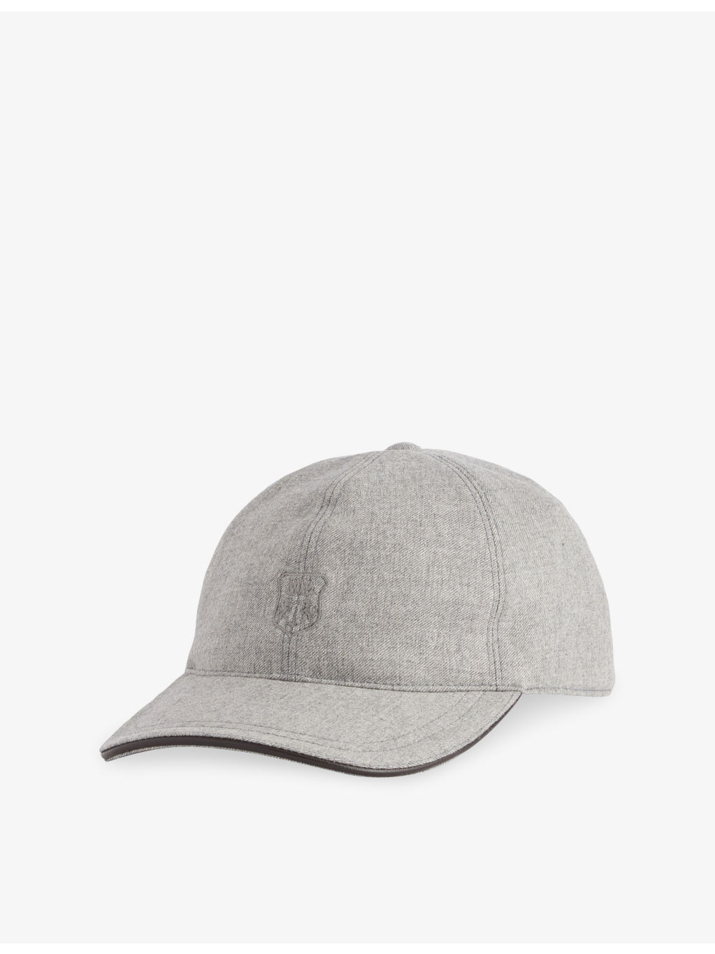 Logo-Embroidered Wool and Cashmere-Blend Baseball Cap - 1