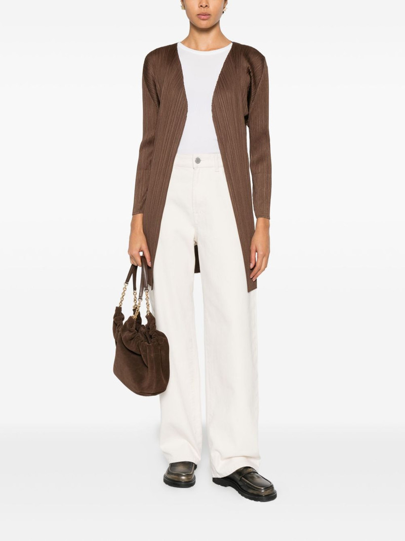 Pleats Please Issey Miyake pleated coat outlook