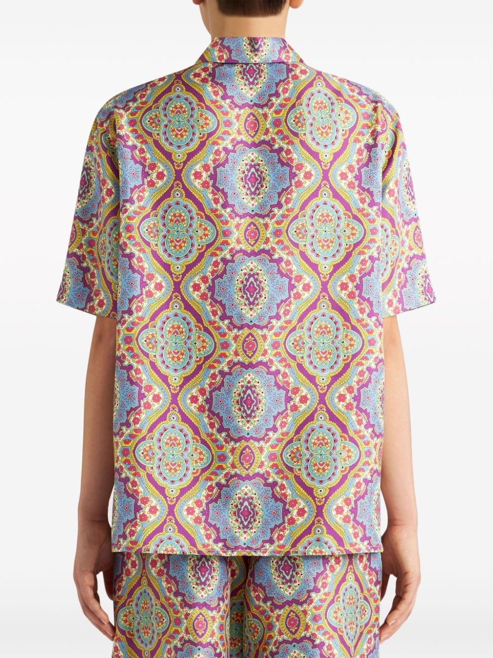 paisley-print silk shirt - 3