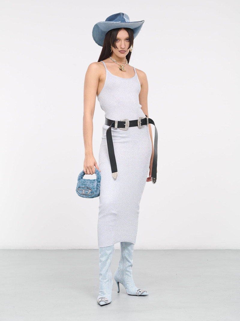 Moschino Lurex Cotton Knit Dress outlook