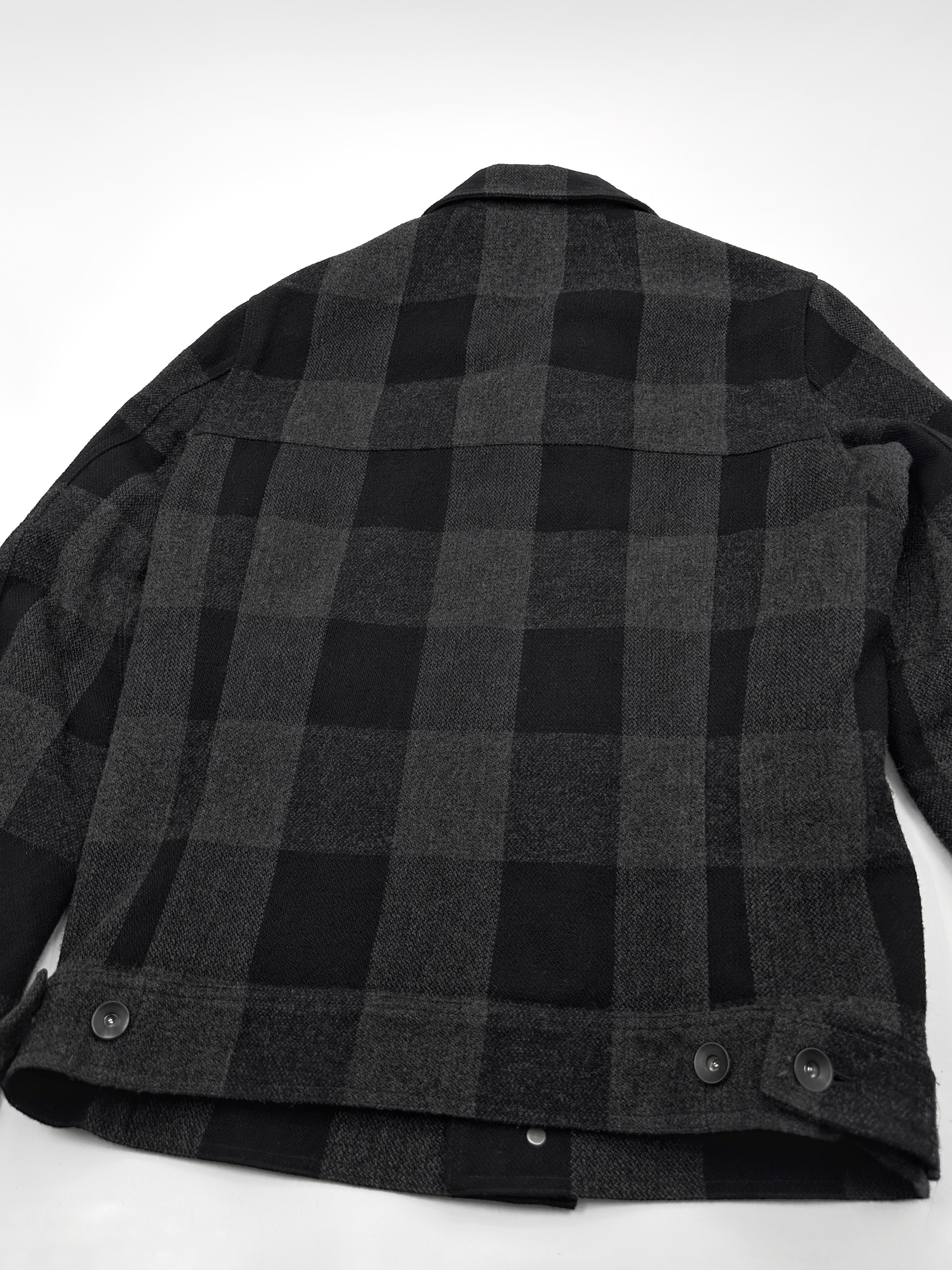 Rick Owens Fall 2016 Mainline Mastodon Checkered Plaid Wool Sample Colourway Workers Jacket 46 - 11