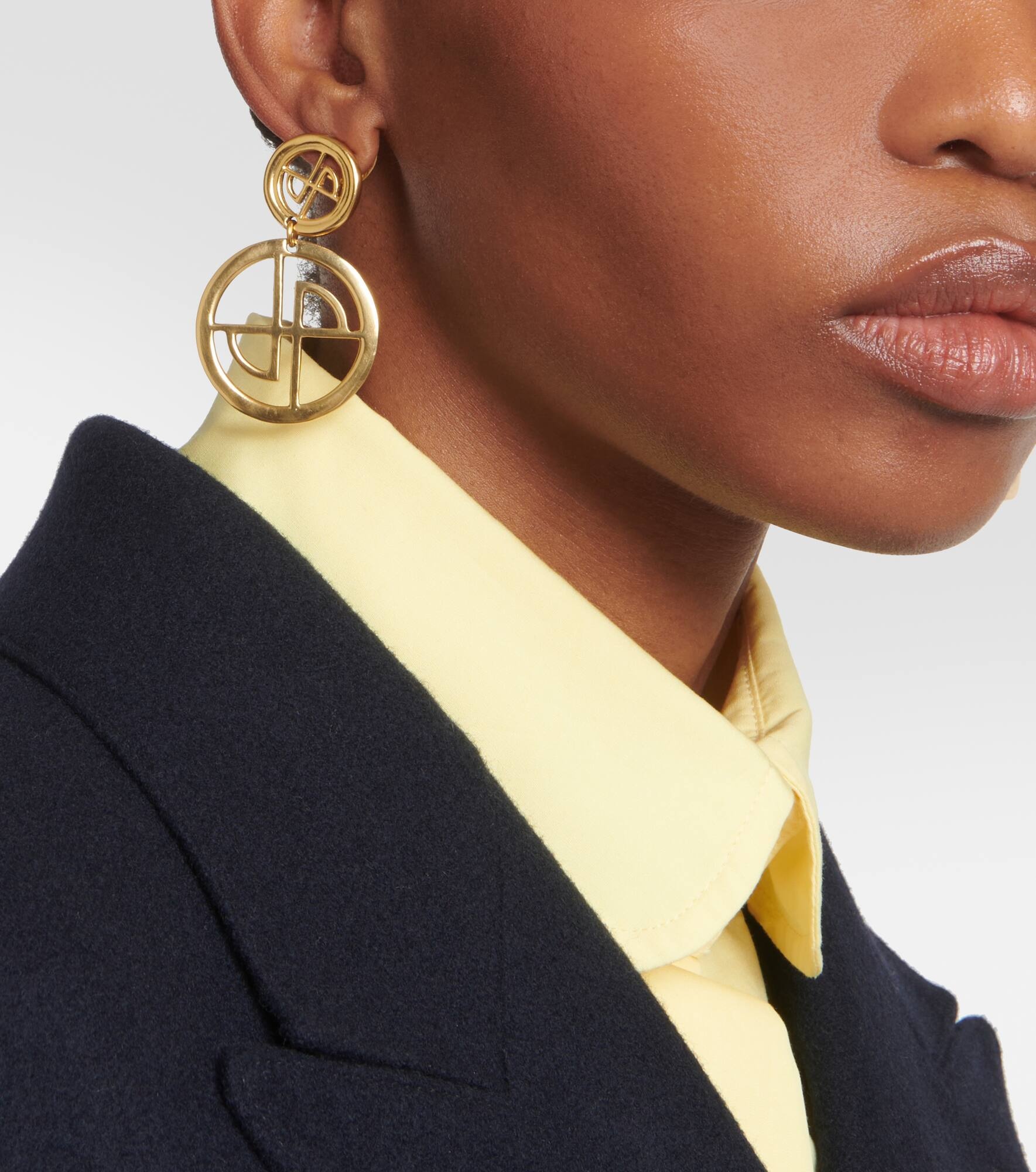 Logo drop earrings - 3