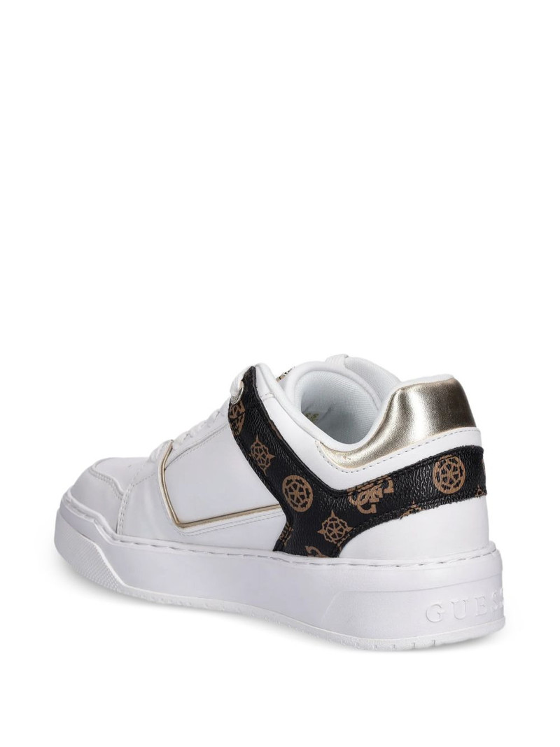 logo-plaque panelled sneakers 4