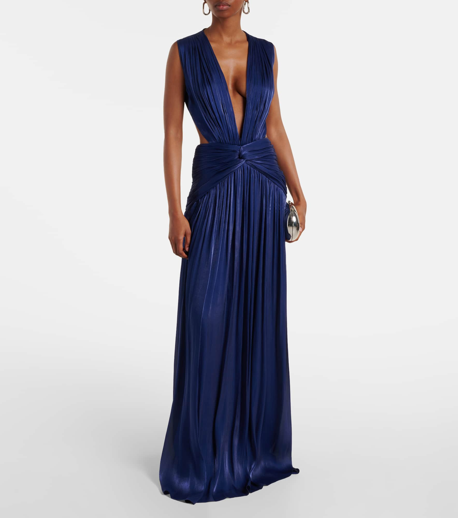 Silia ruched georgette gown - 2