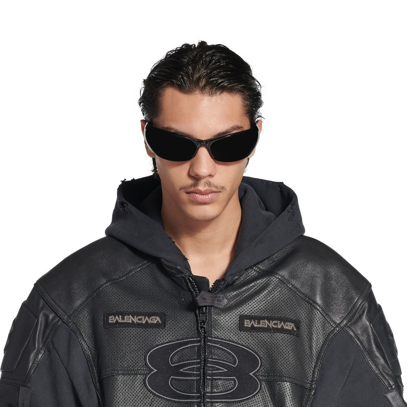 Afterhour Oval Sunglasses in Black 6