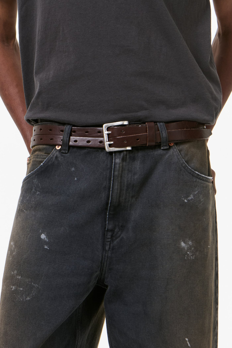 Split Belt Oily Brown Leather 3