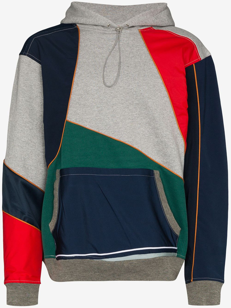 patchwork design hoodie 1