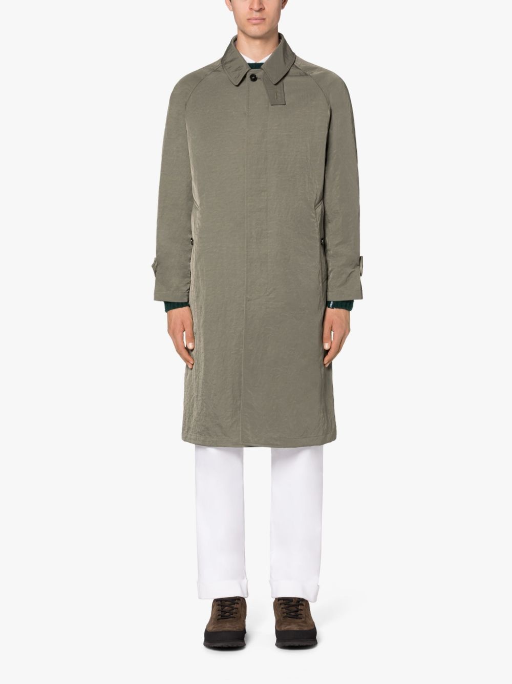 GONVILLE ARMY GREEN NYLON COAT - 2