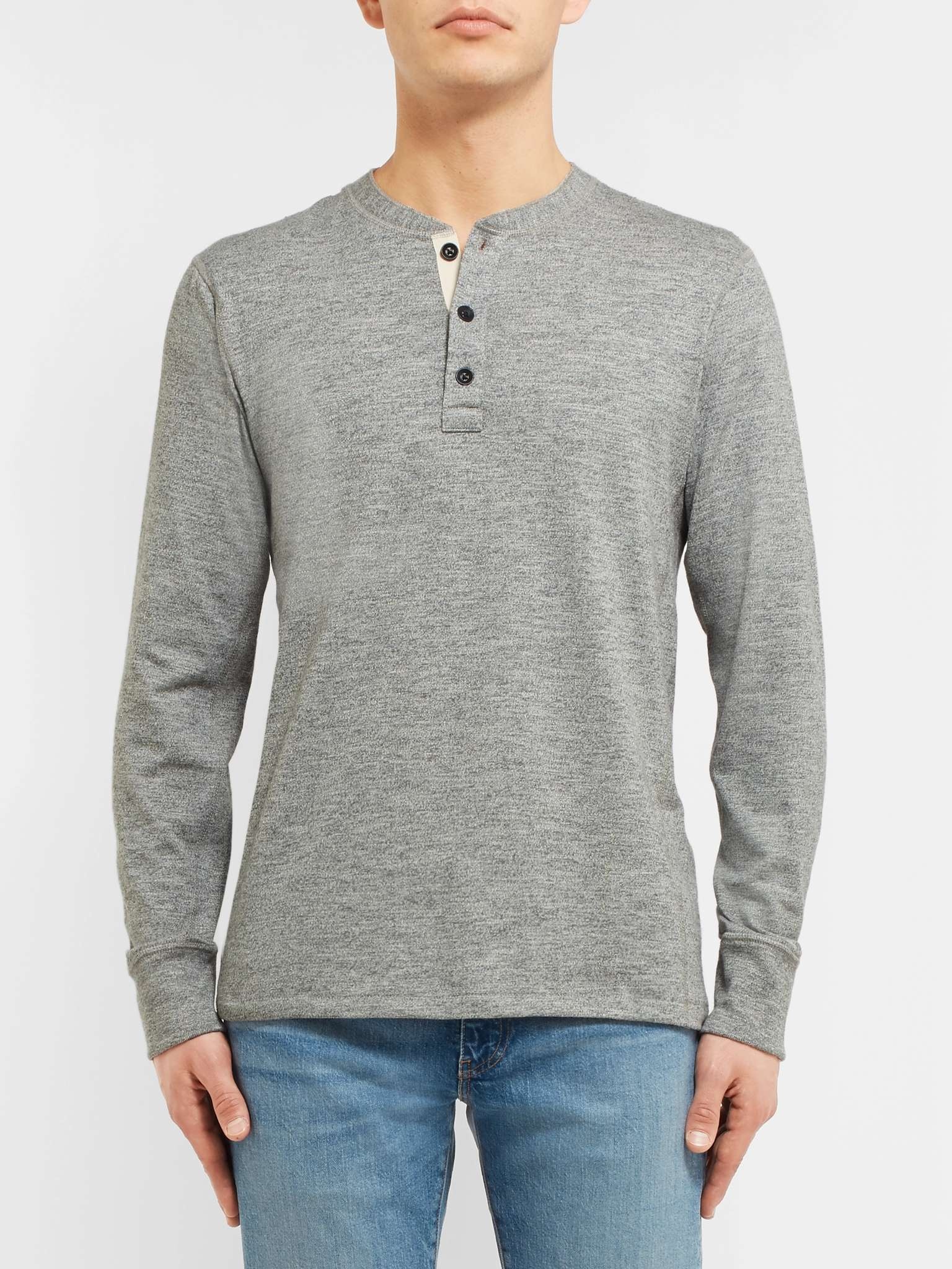 Cotton-Jersey Henley T-Shirt - 4