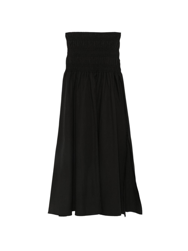 CLOSED smocked-waistband pleated maxi skirt outlook