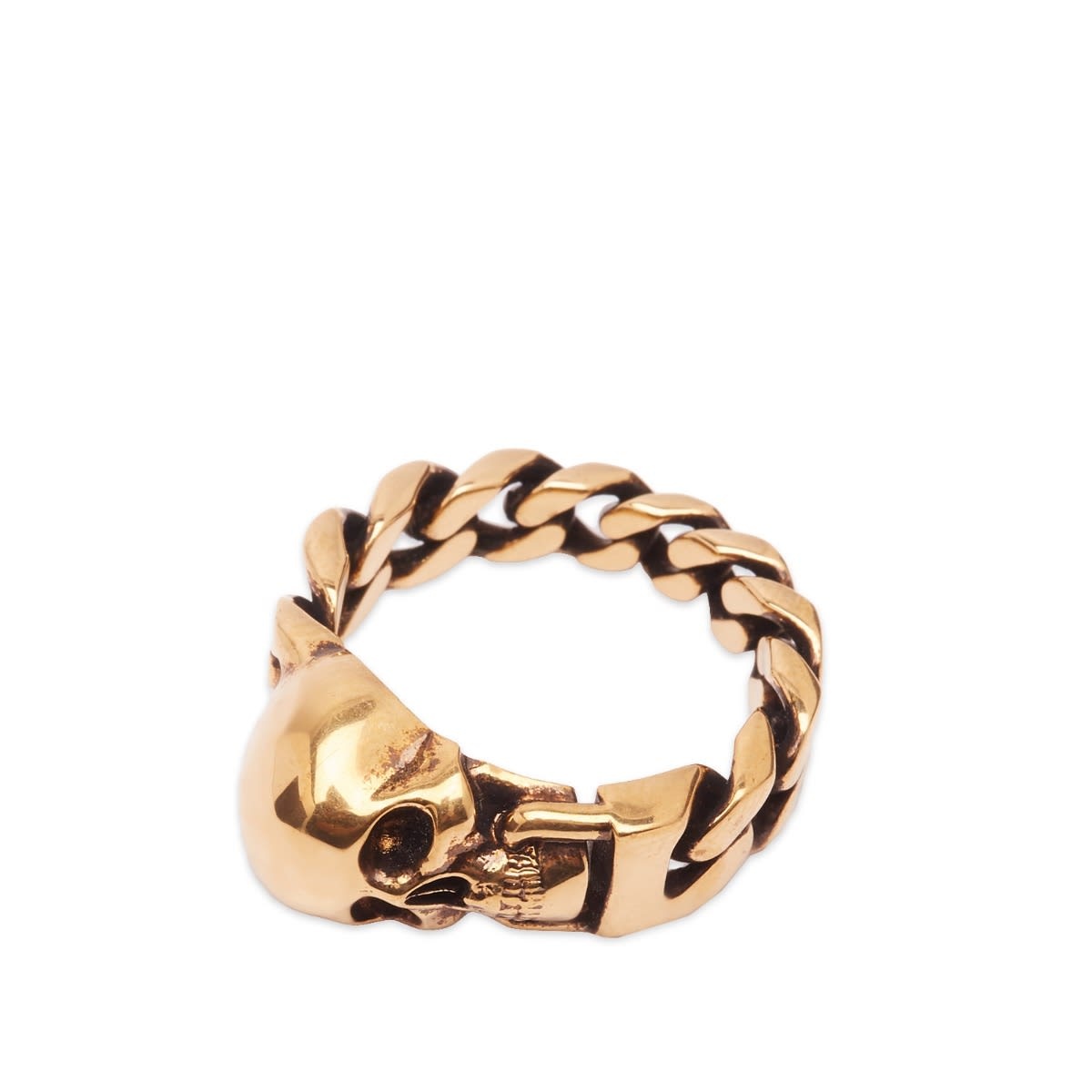 Alexander McQueen Skull Chain Ring - 3