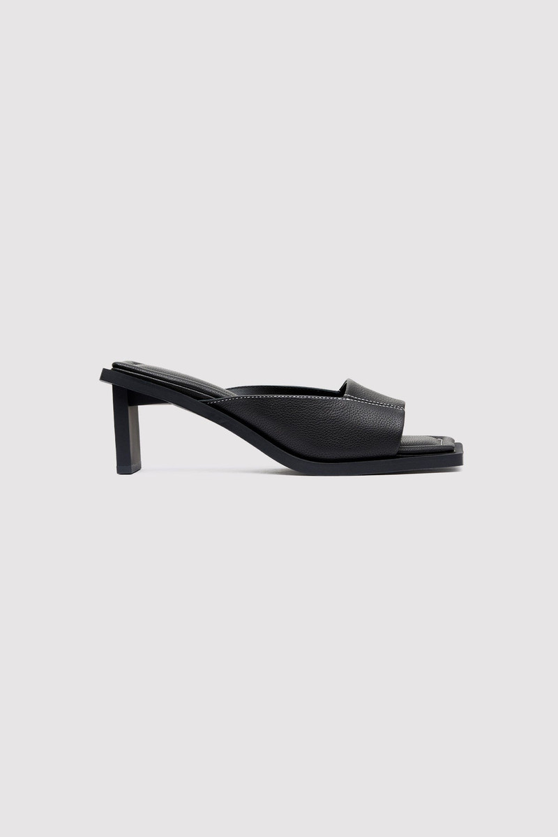 Contrast Stitch Heel - Black 3