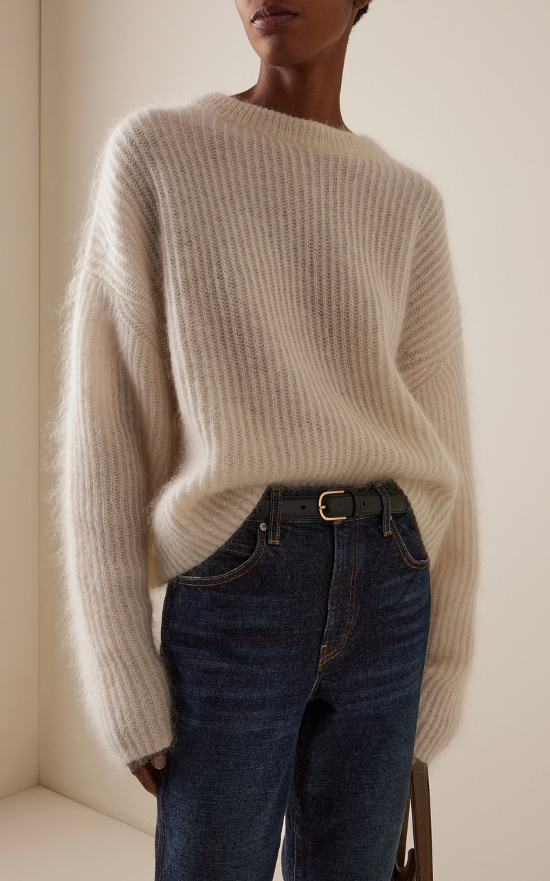 TOTEME Mohair-Blend Sweater ivory outlook