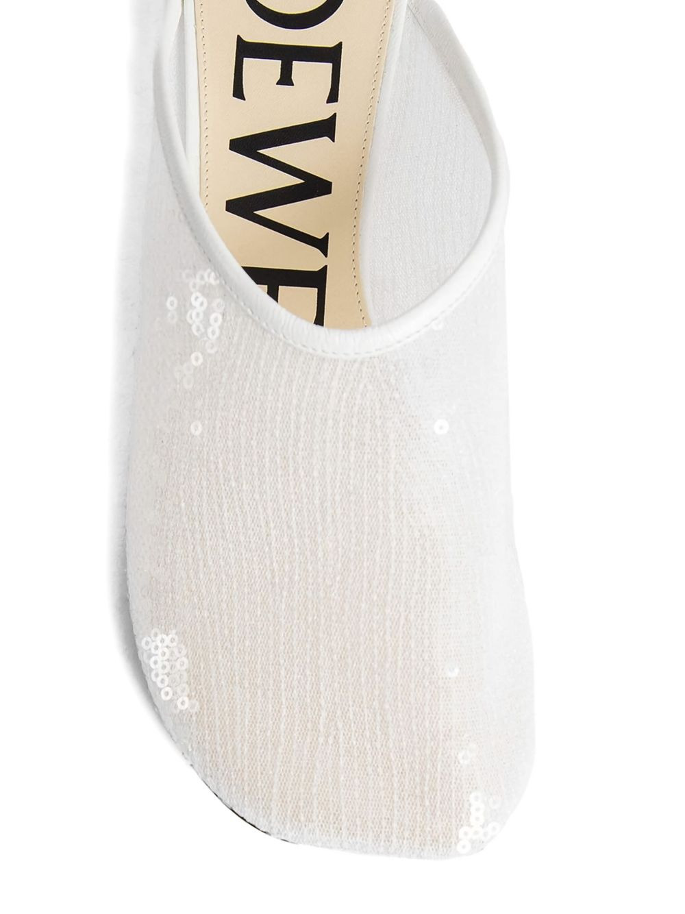 450mm sequin-embellished sculpted-heel mules - 5