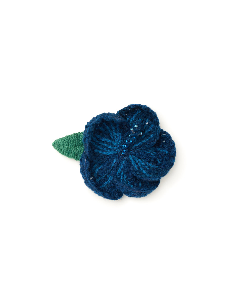 Hibiscus Embroidered Brooch 1