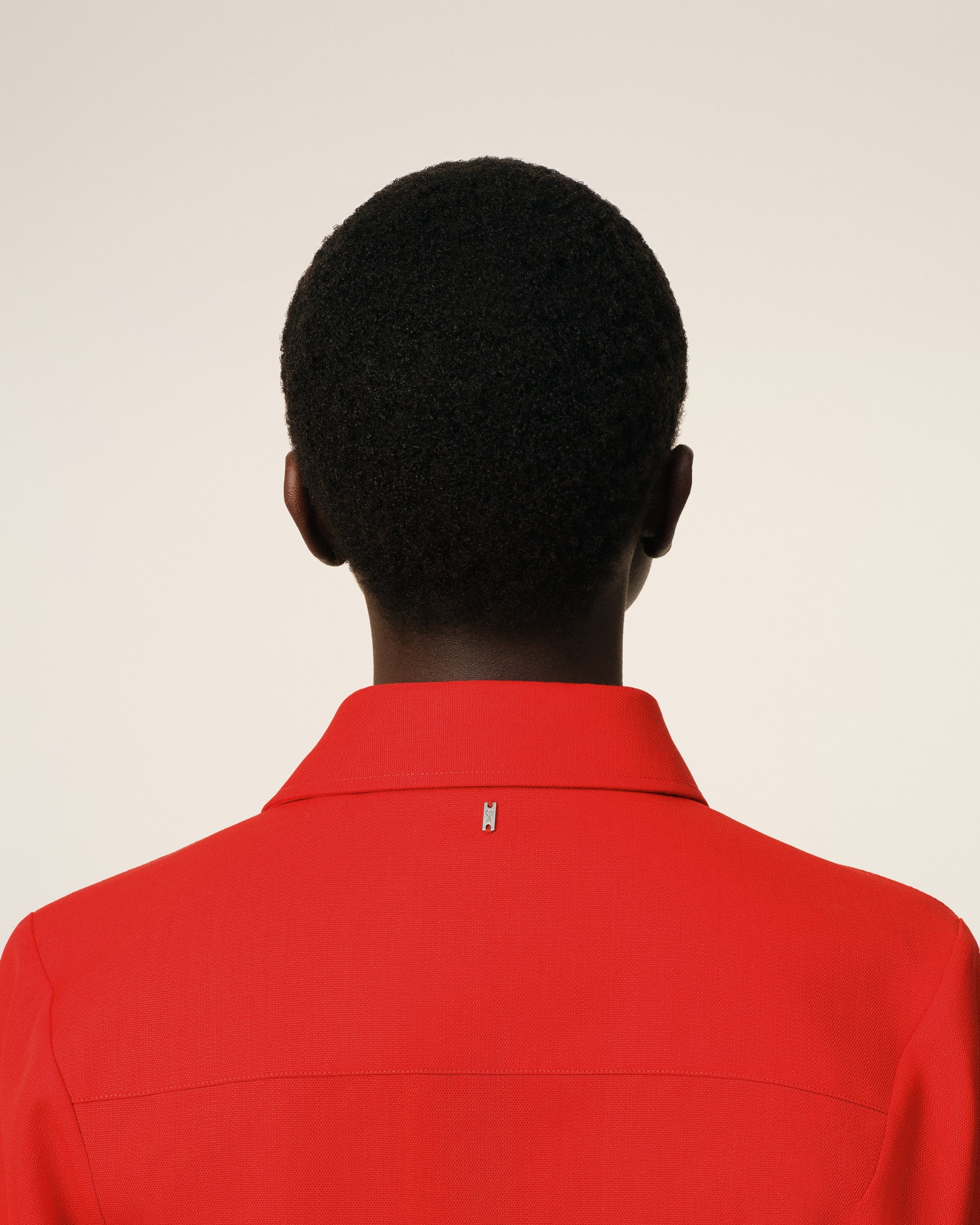 RED WOOL SHORT SLEEVES SHIRT - 4