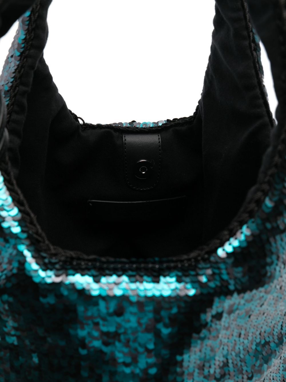 mini sequinned tote bag - 5