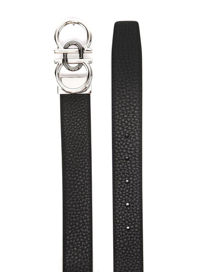 Salvatore Ferragamo Mancini-buckle leather belt outlook