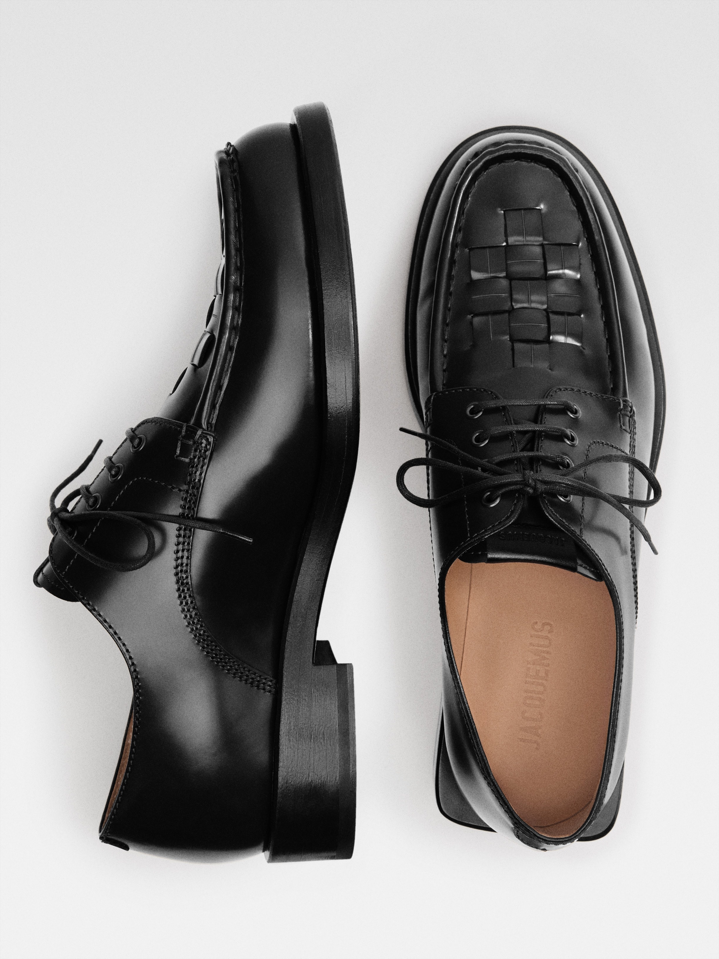 The woven derby shoes - 6