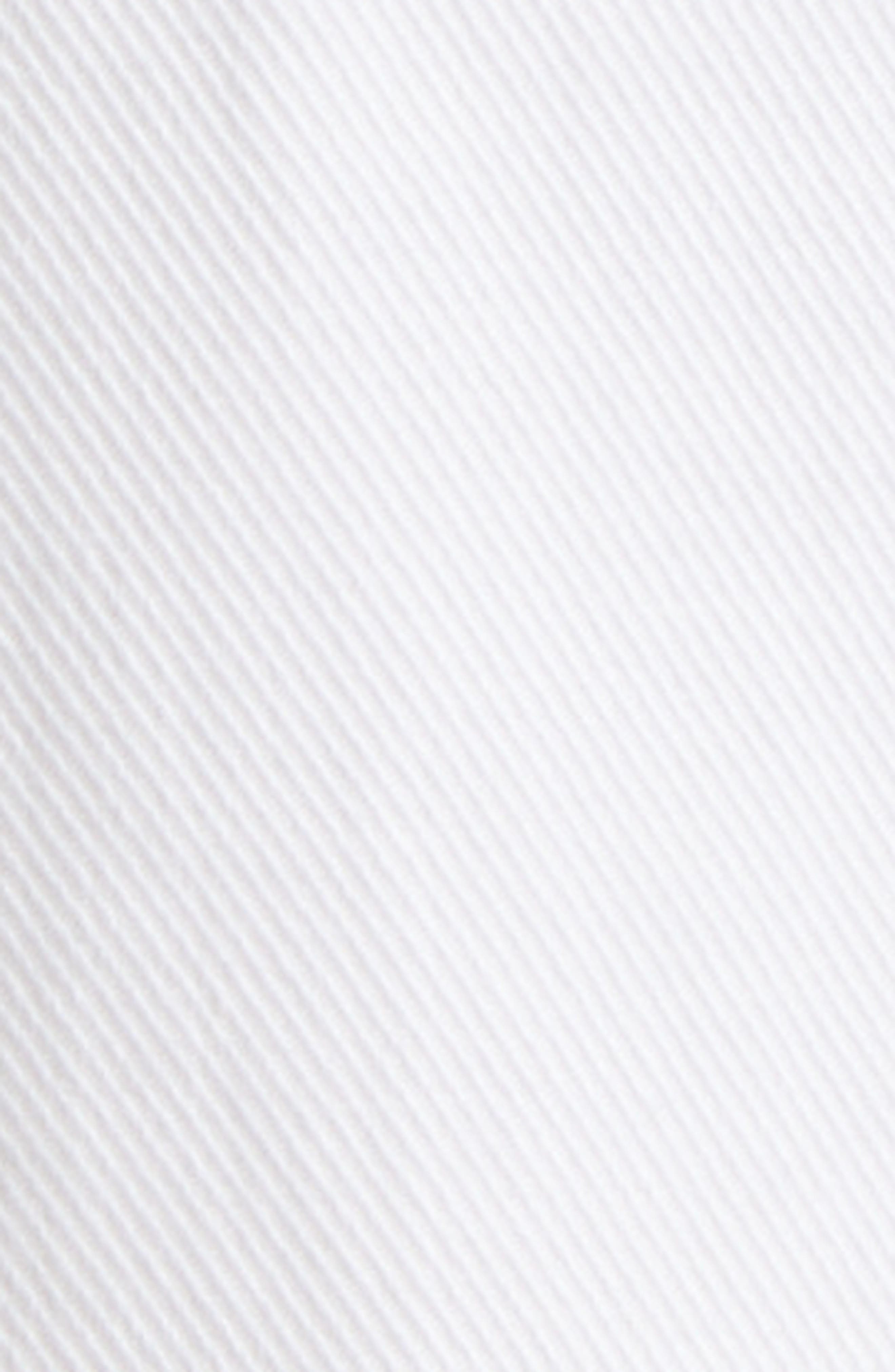 Max Mara Mina Wide Leg Crop Stretch Denim Trousers in White at Nordstrom - 7