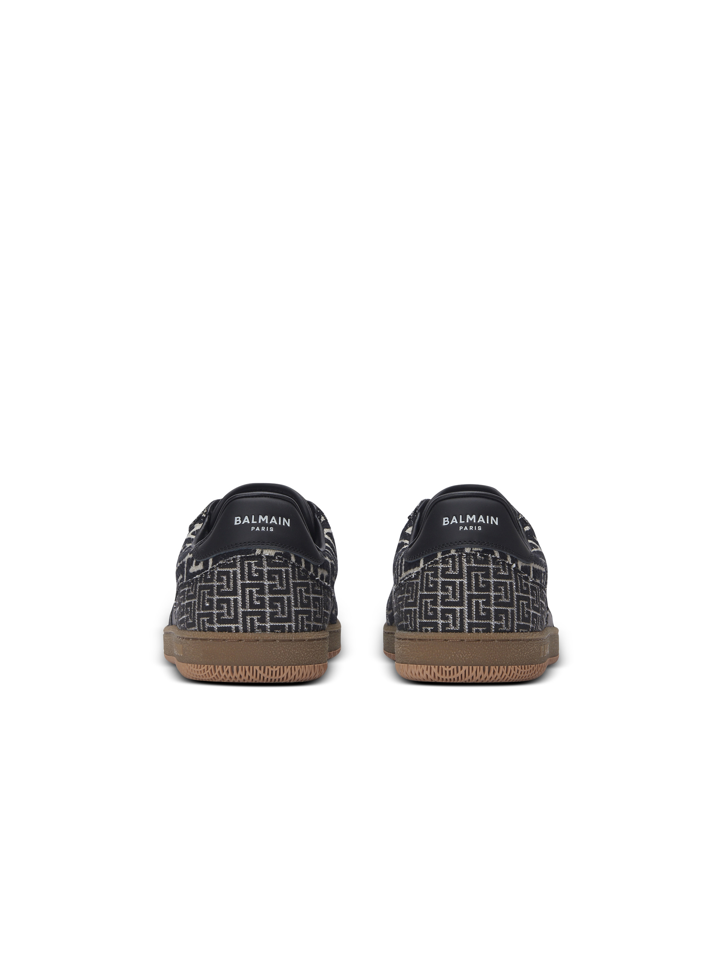 Balmain Swan trainers in PB Labyrinth jacquard - 5