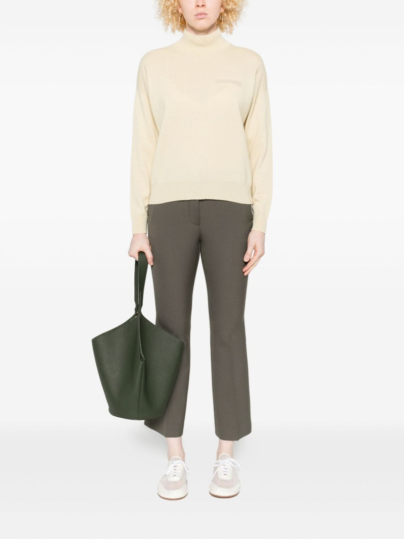 PESERICO high-neck embroidered-detail top outlook