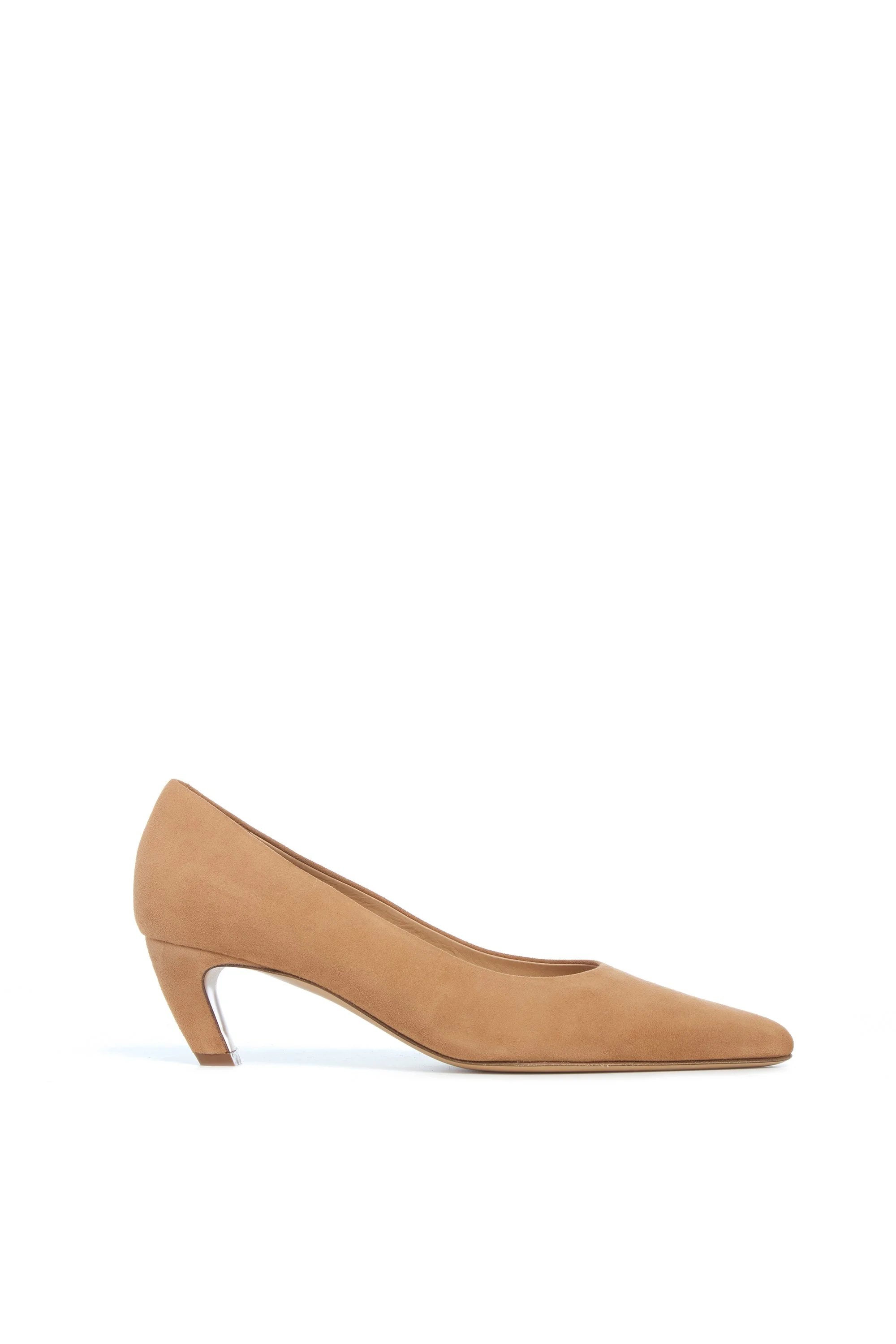Peggy Pump in Dark Camel Suede - 1