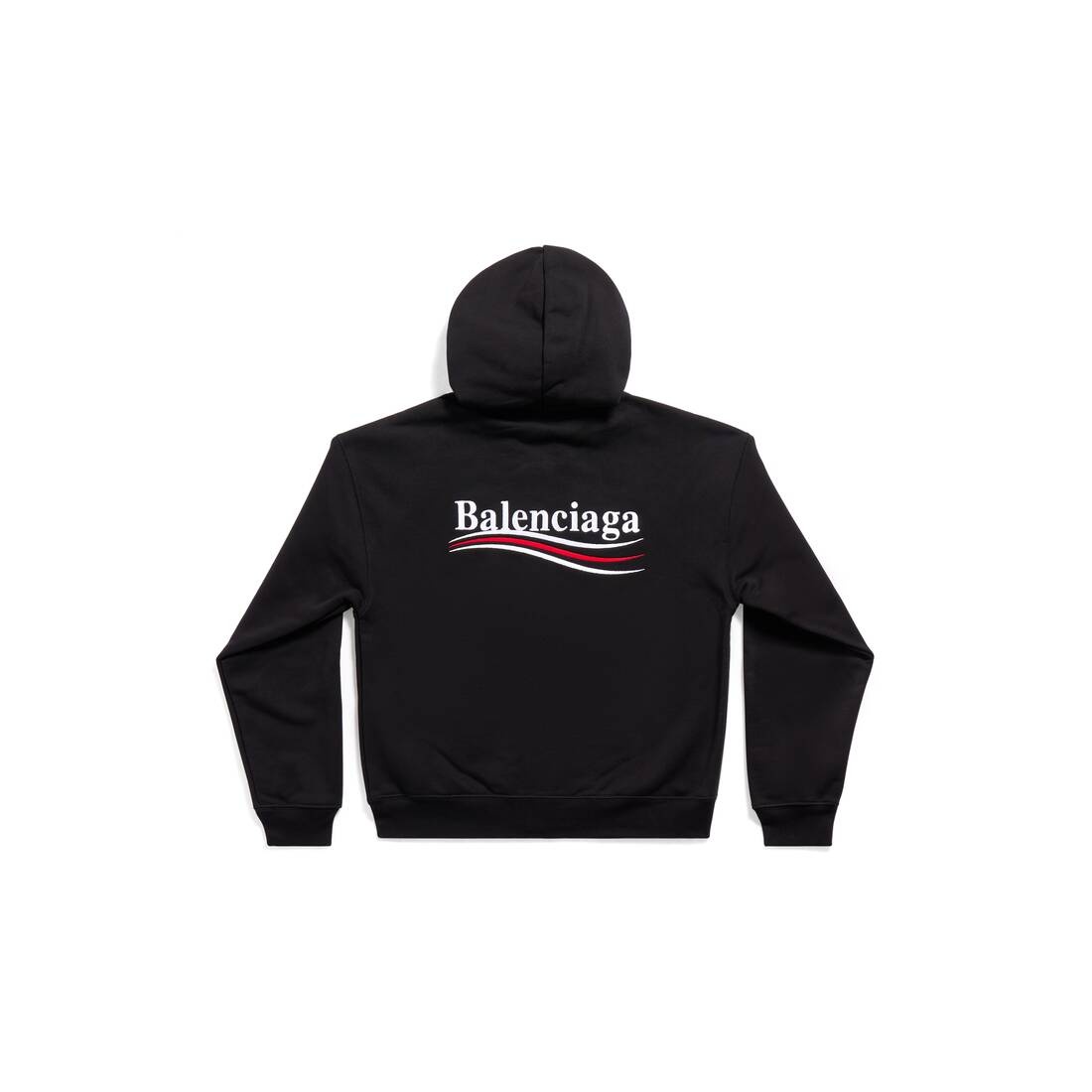 Balenciaga Black Zip Hoodie Political Campaign