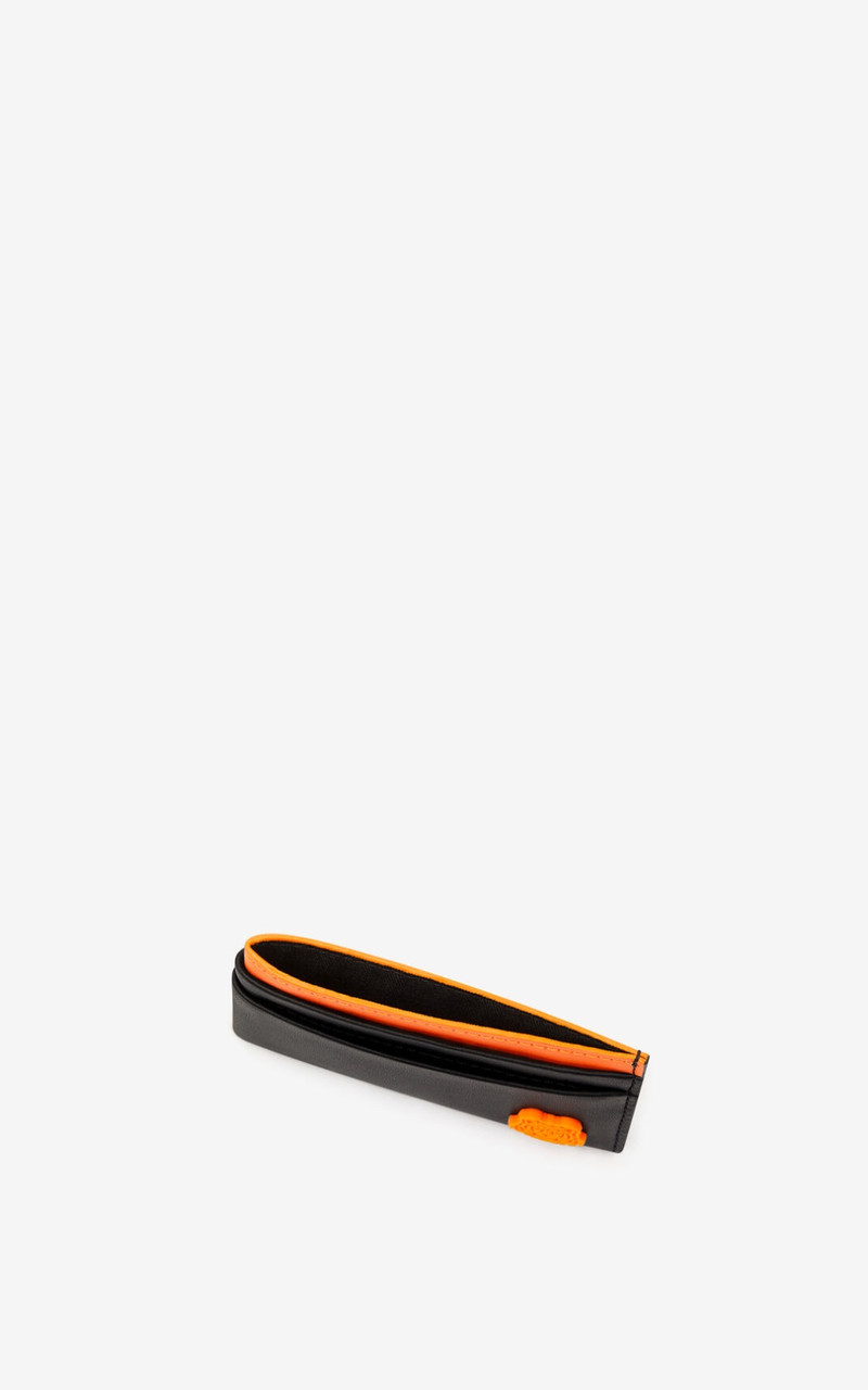 KENZO Tiger Crest leather card holder outlook