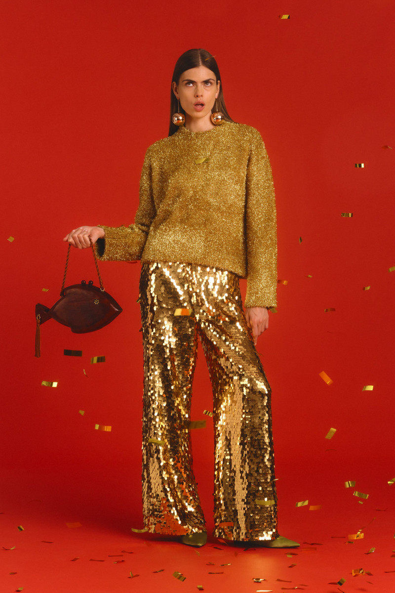 Cher Tinsel Sweater In Star Gold 5