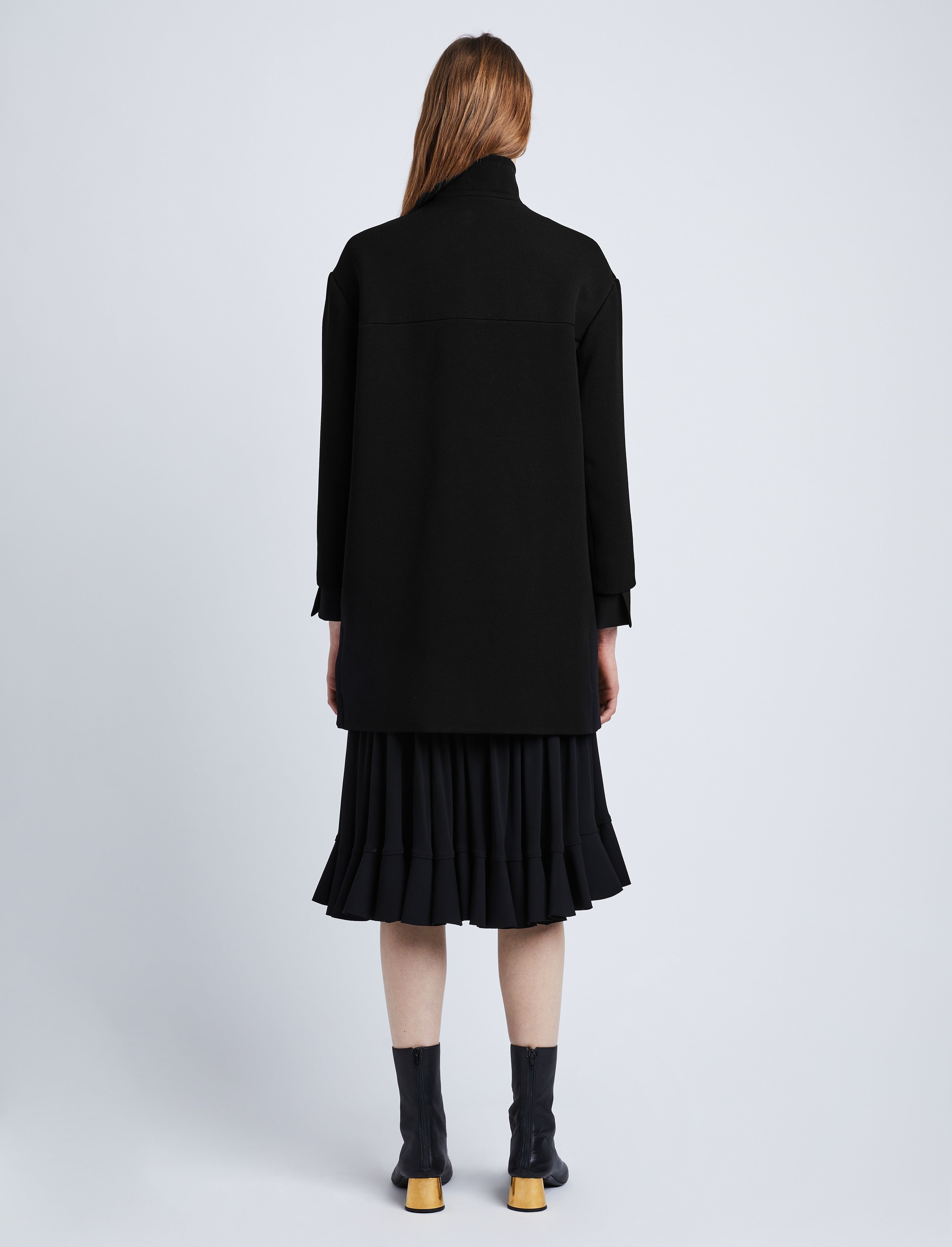 Technical Gabardine Peacoat - 5