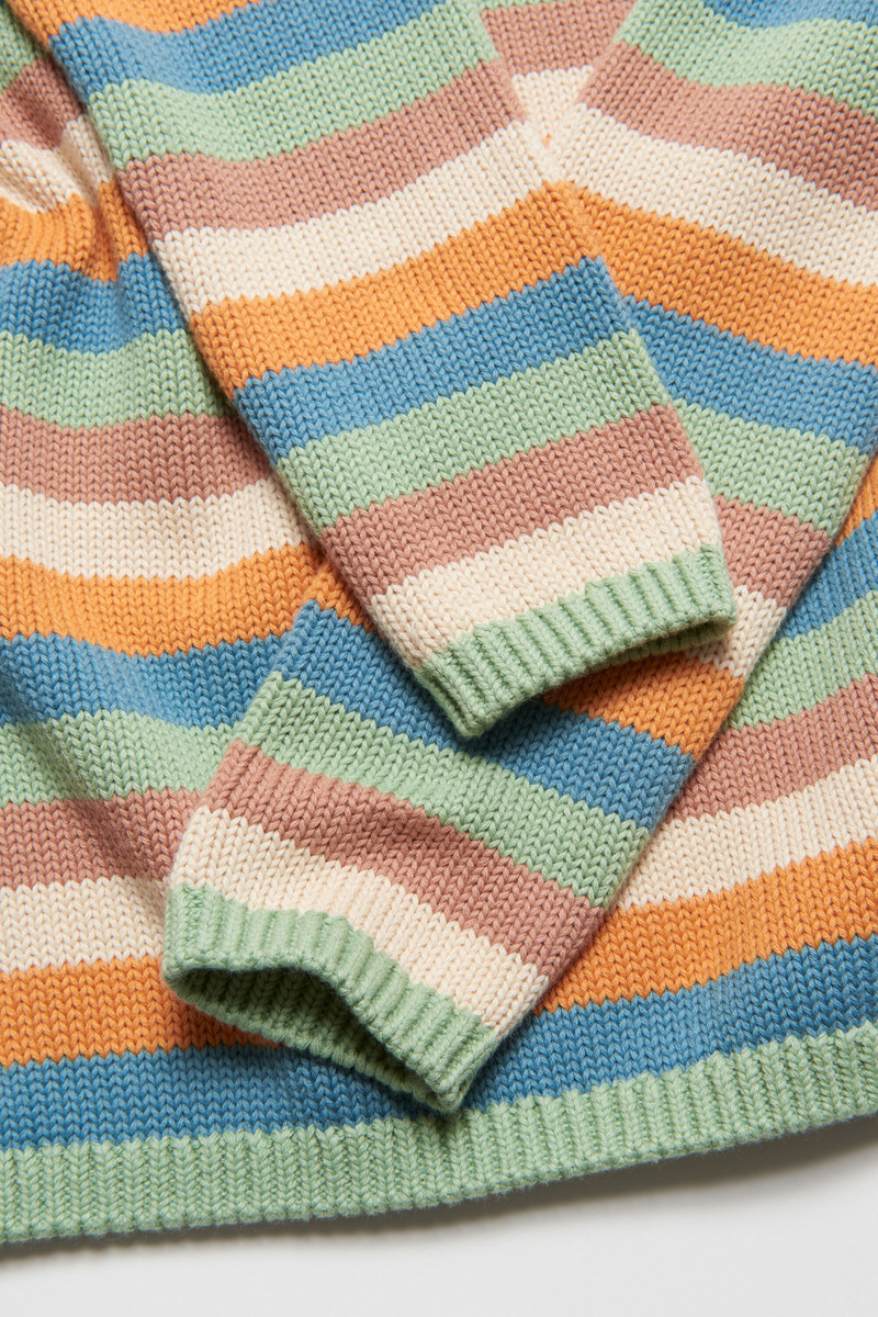 Crew neck sweater - Mint green/multi 4