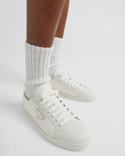 Prada Leather and Re-Nylon sneakers outlook