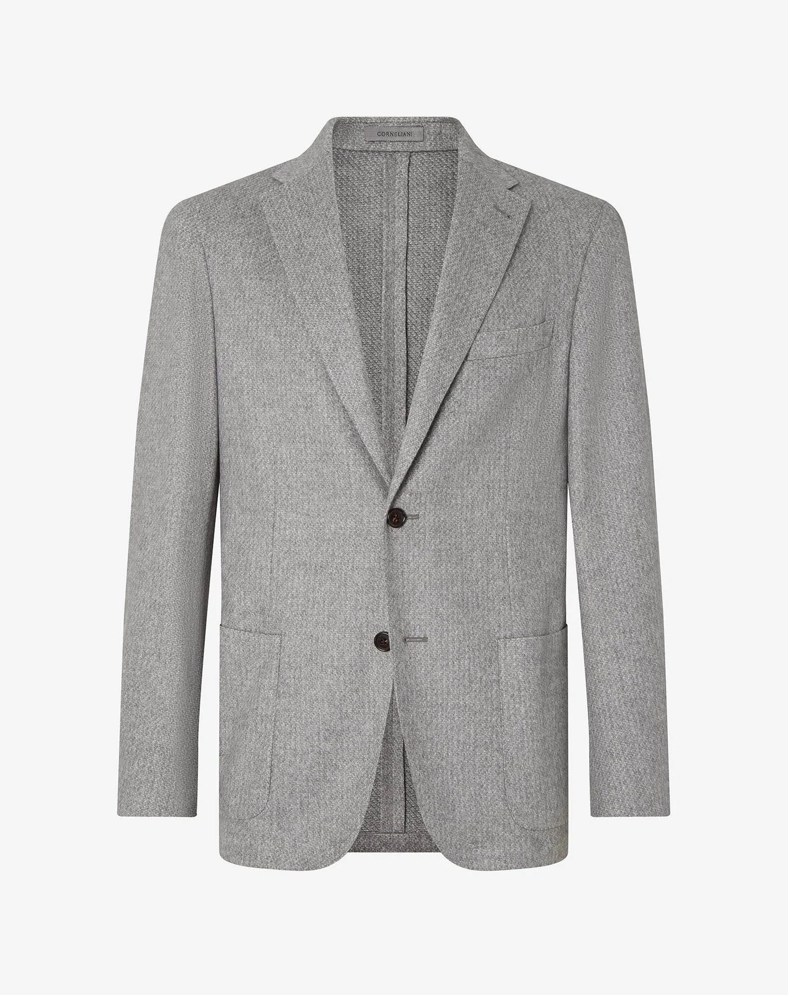 Grey cashmere and silk jacket - 1